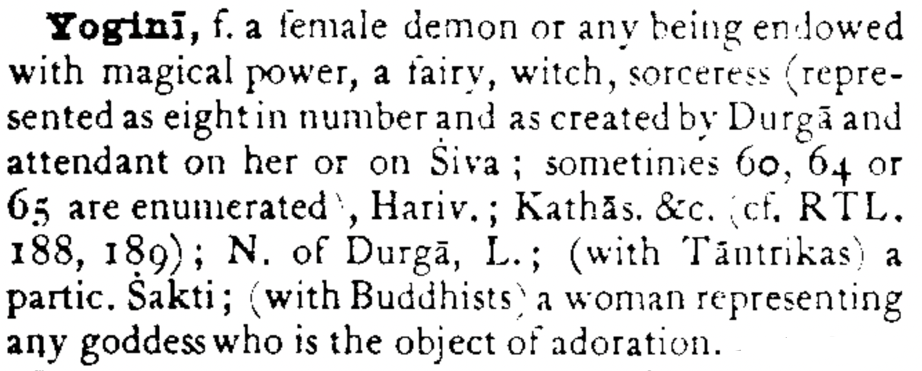 Definition from the Monier-Williams Sanskrit Dictionary.