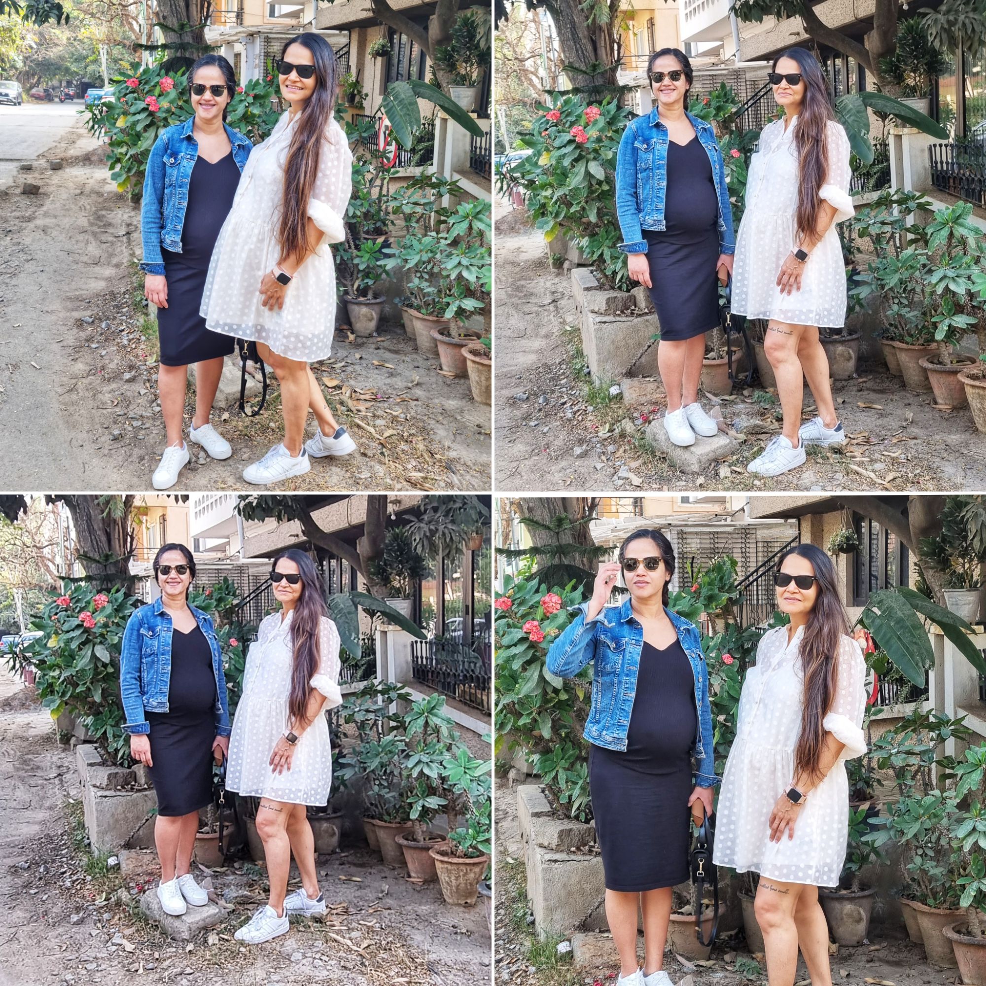 Some happy mothers trying to get some fake candids.