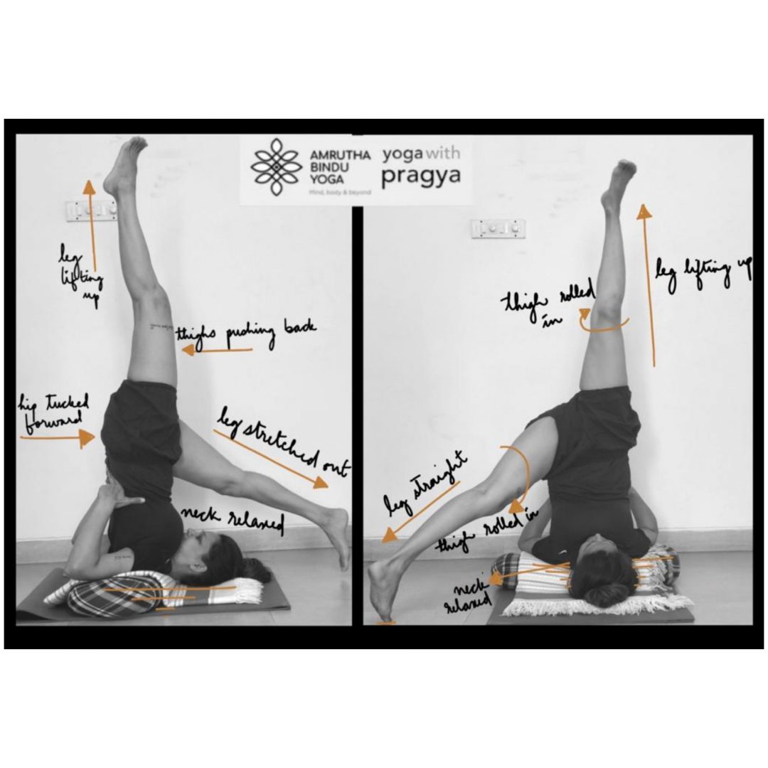 Steps of the Sarvangasana Cycle.